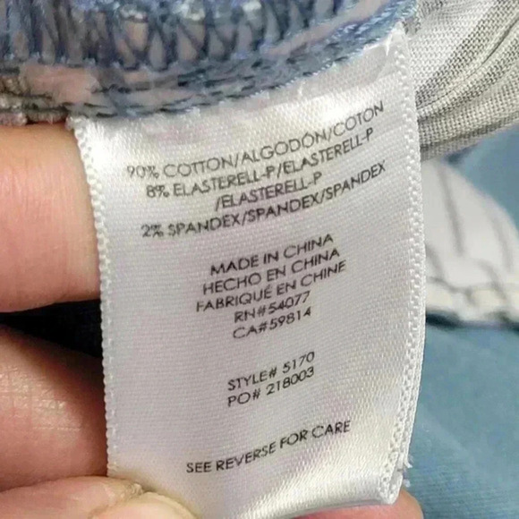 Cabi Womens Curvy Skinny Jeans Size 8 Teal Blue‎ Pants - Picture 4 of 6